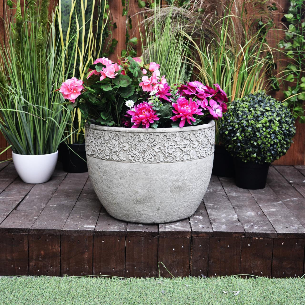 Large Lace Flowerpot Planter