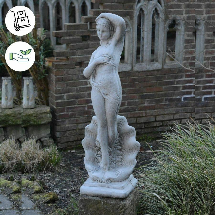 Large Lady Statue standing in Shell Conservatory Statue