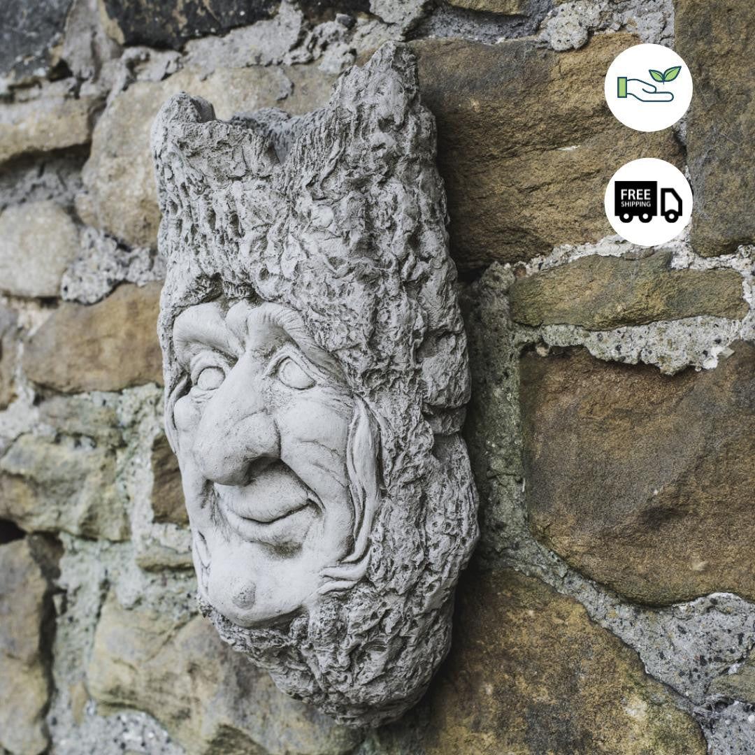 Large Old Man Planter Wall Plaque