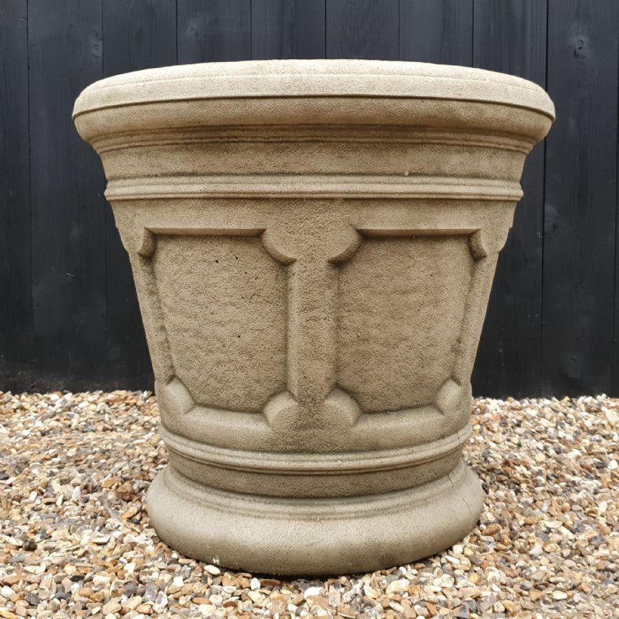 Large Stone Cast Classic Planter