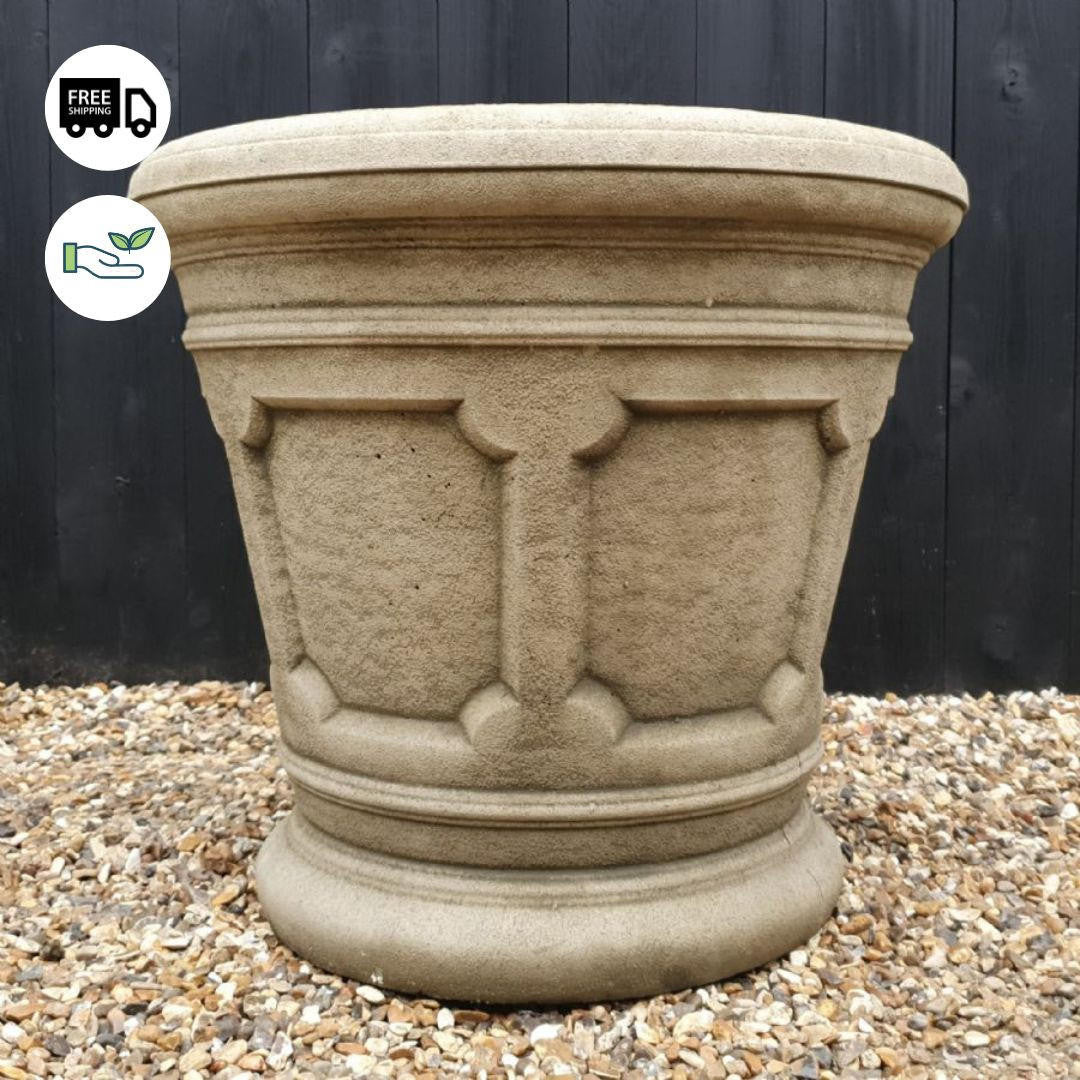 Large Stone Cast Classic Planter