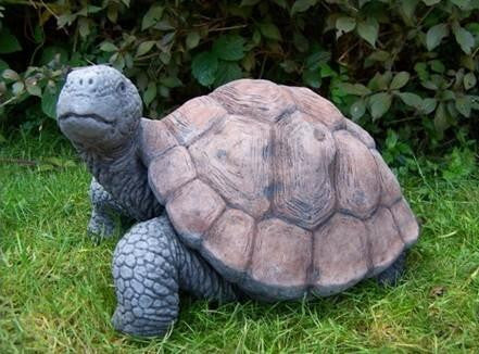 Large Stone Cast Tortoise Garden Ornament