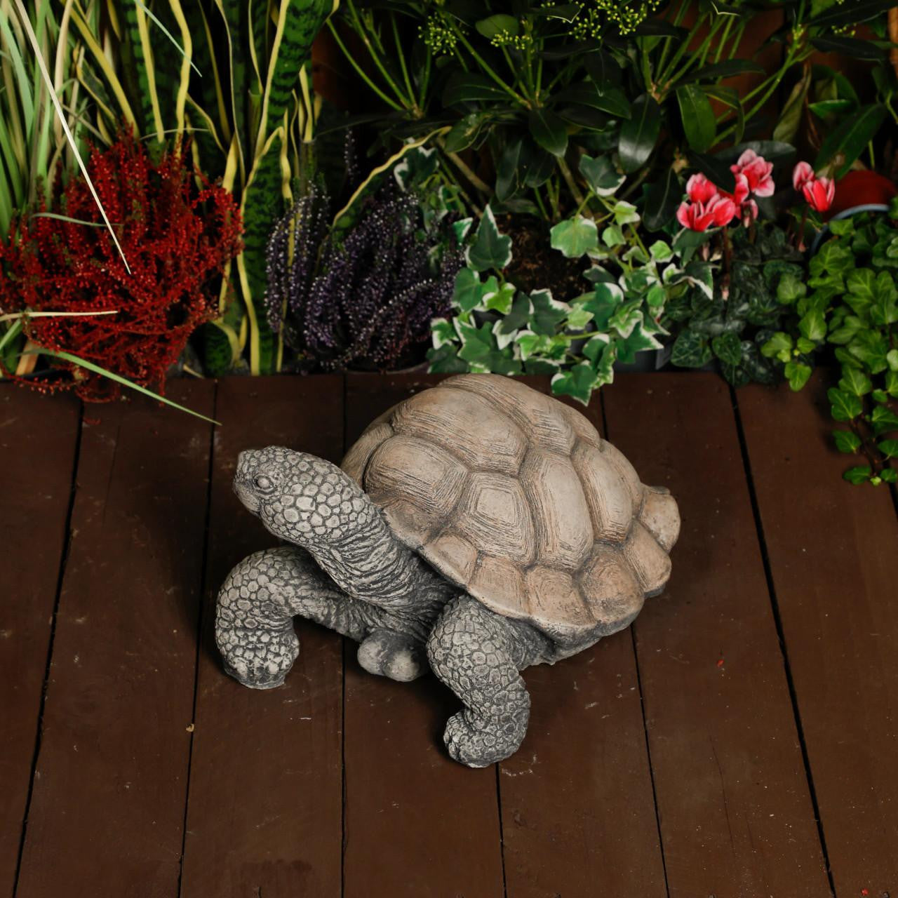 Large Stone Cast Tortoise Garden Ornament