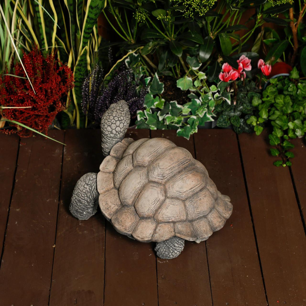 Large Stone Cast Tortoise Garden Ornament