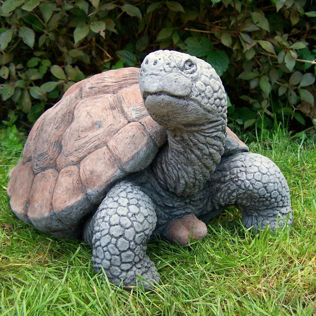 Large Stone Cast Tortoise Garden Ornament Large Turtle
