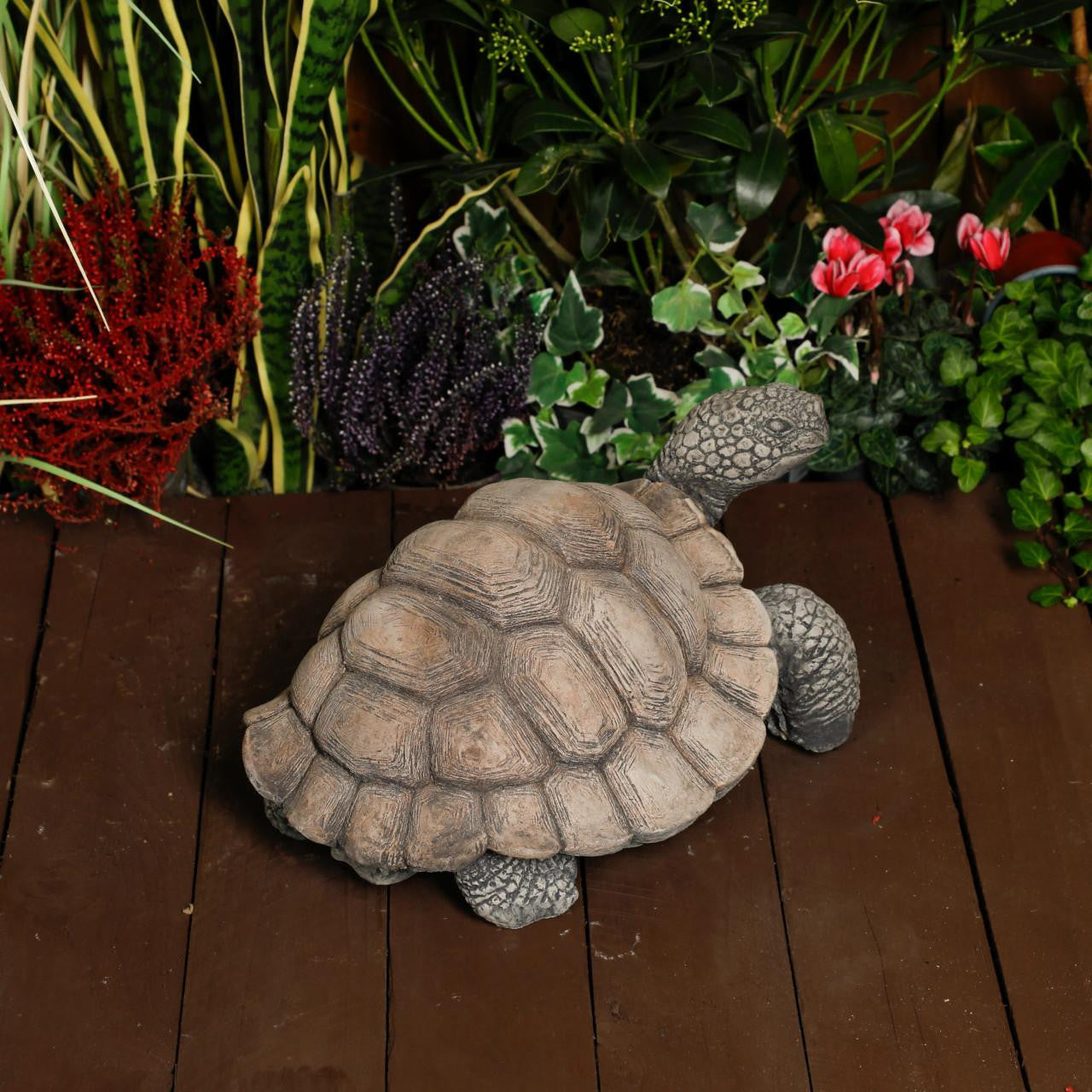 Large Stone Cast Tortoise Garden Ornament