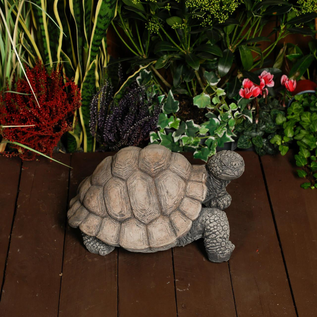 Large Stone Cast Tortoise Garden Ornament
