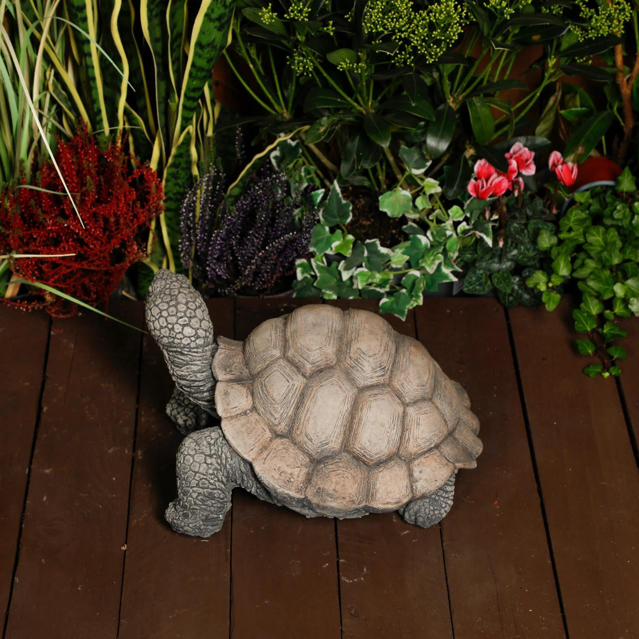 Large Stone Cast Tortoise Garden Ornament