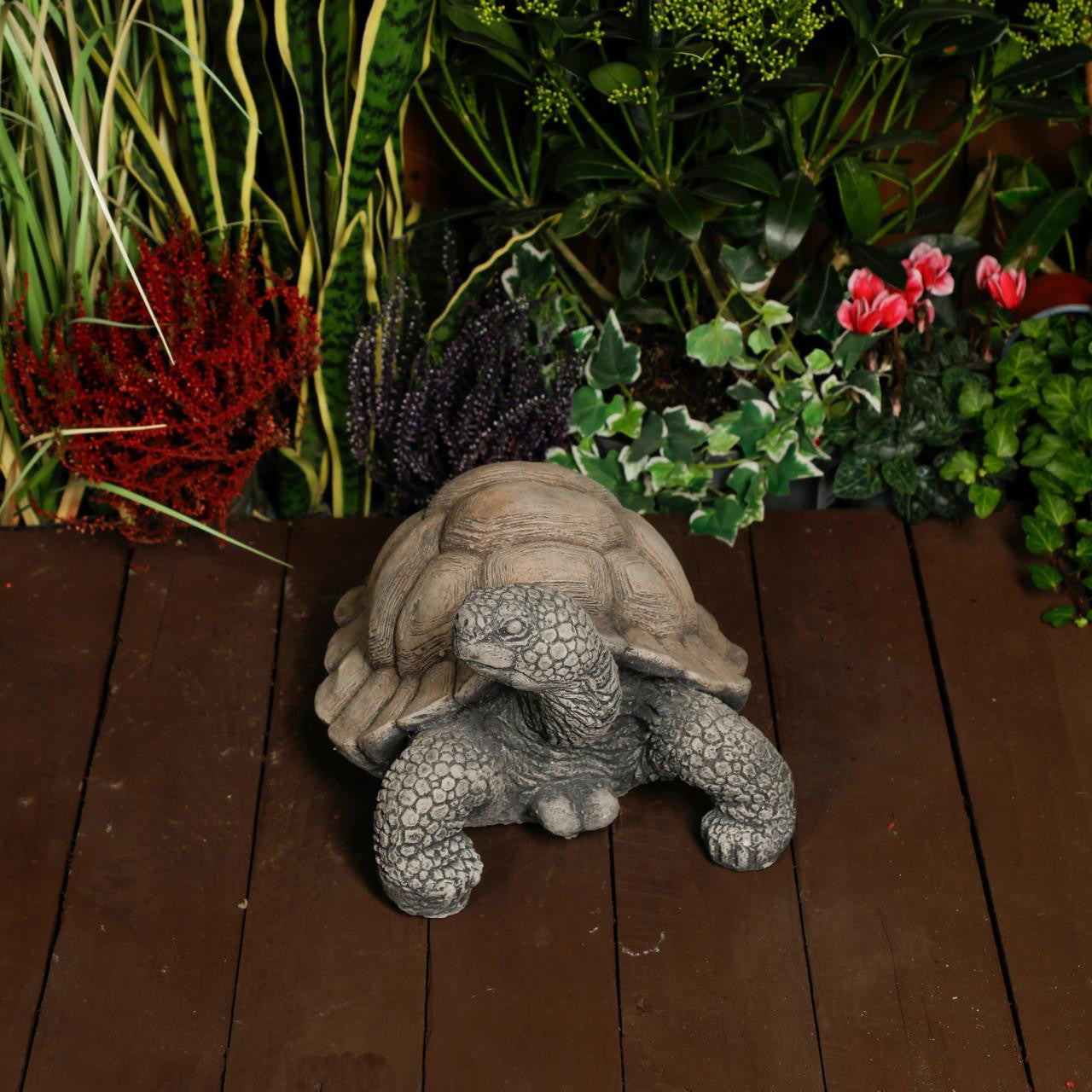Large Stone Cast Tortoise Garden Ornament