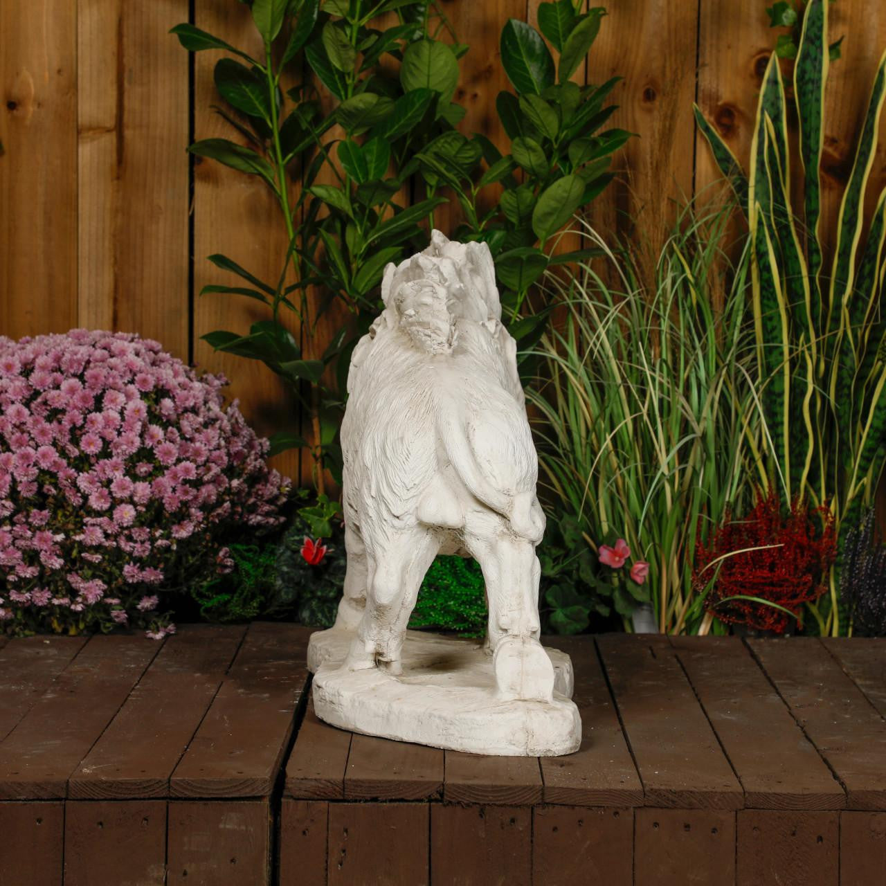 Large wild boar stone statue