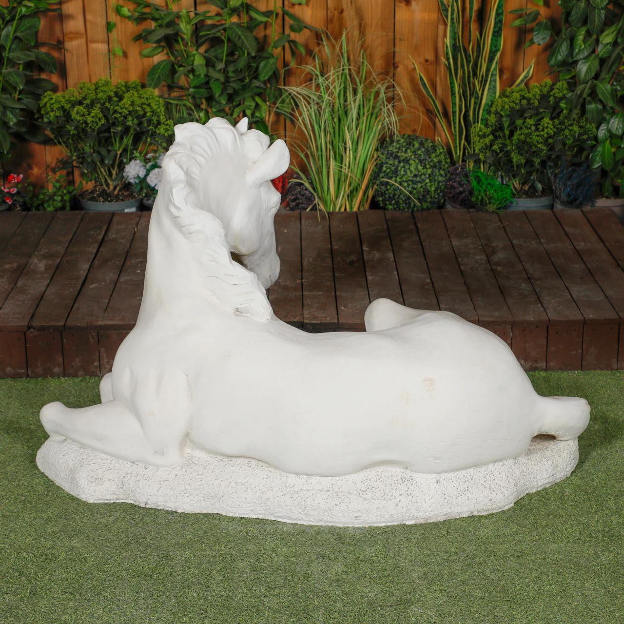 Lifesize Reclining Horse Statue