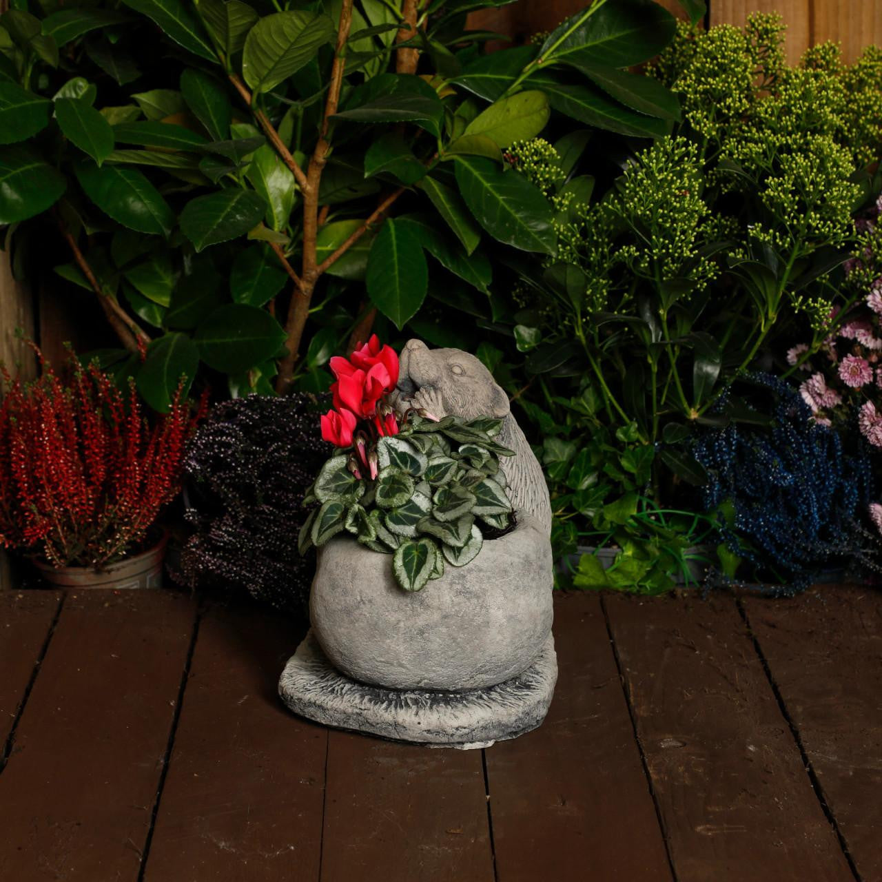 Lovely Small Hedgehog Stone Pot