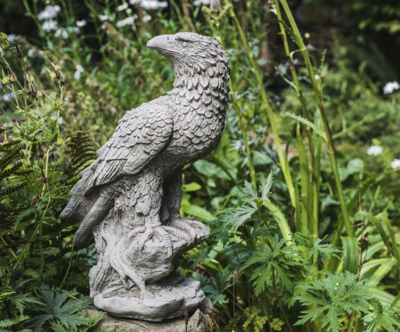 Majestic Stone Cast Eagle Ornament