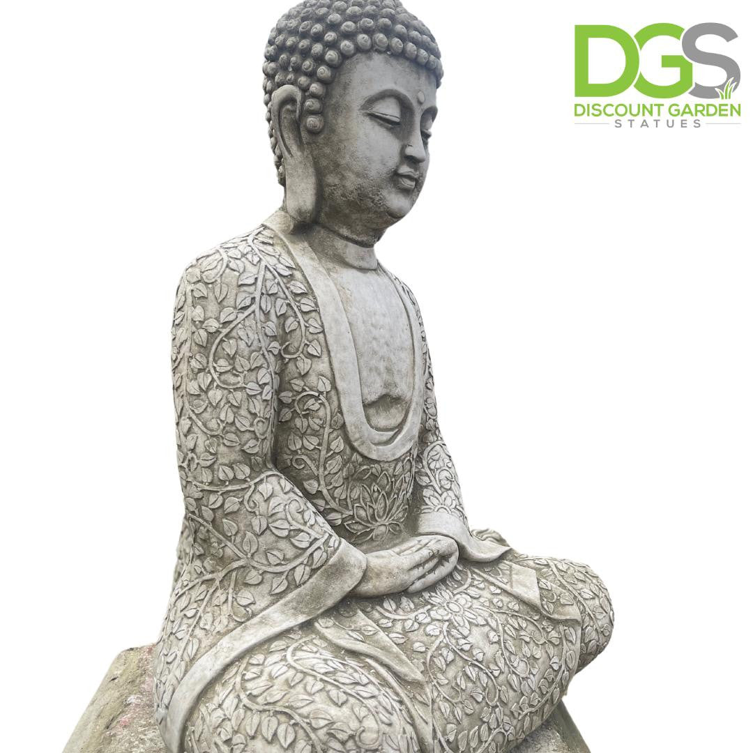 Medium sized Sitting Lotus Robe Buddha Statue