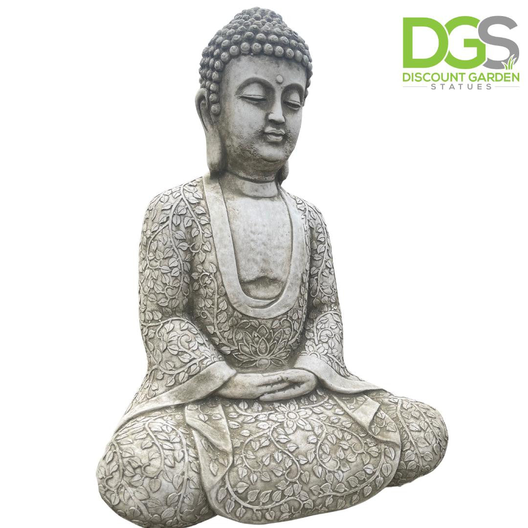 Medium sized Sitting Lotus Robe Buddha Statue