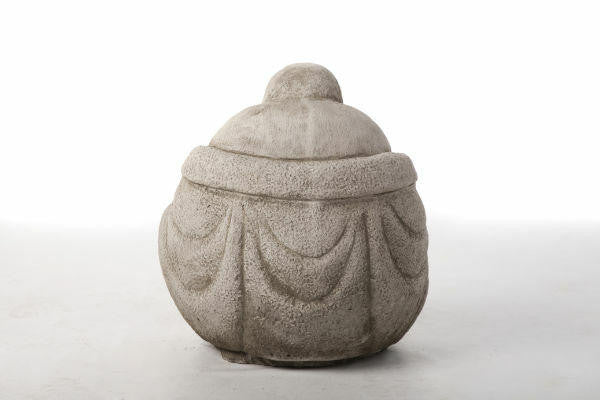 Medium Stone Cast Happy Buddha Sculpture