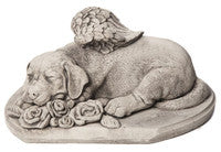 Large Dog Stone Pet Memorial Garden Ornament