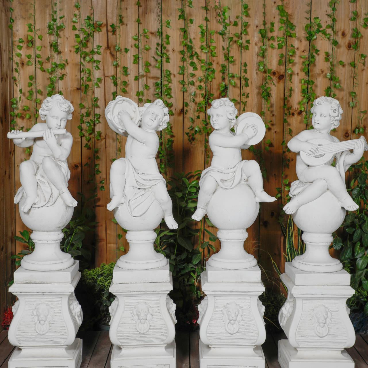 Cherub Statue Quartet