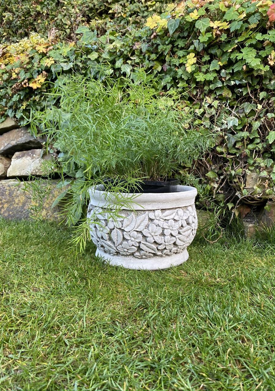 Ornate Flower and Leaf design Planter