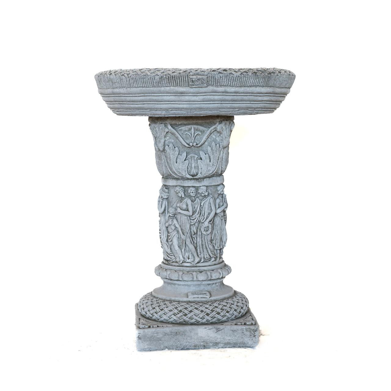 Patrician Bird Bath Elegant Stone cast Bird Bath Bird feeder