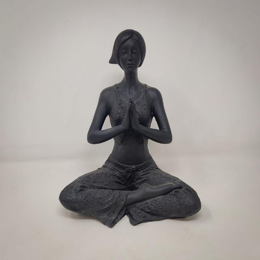 Peacefully Yoga Lady Figurine Home Decor