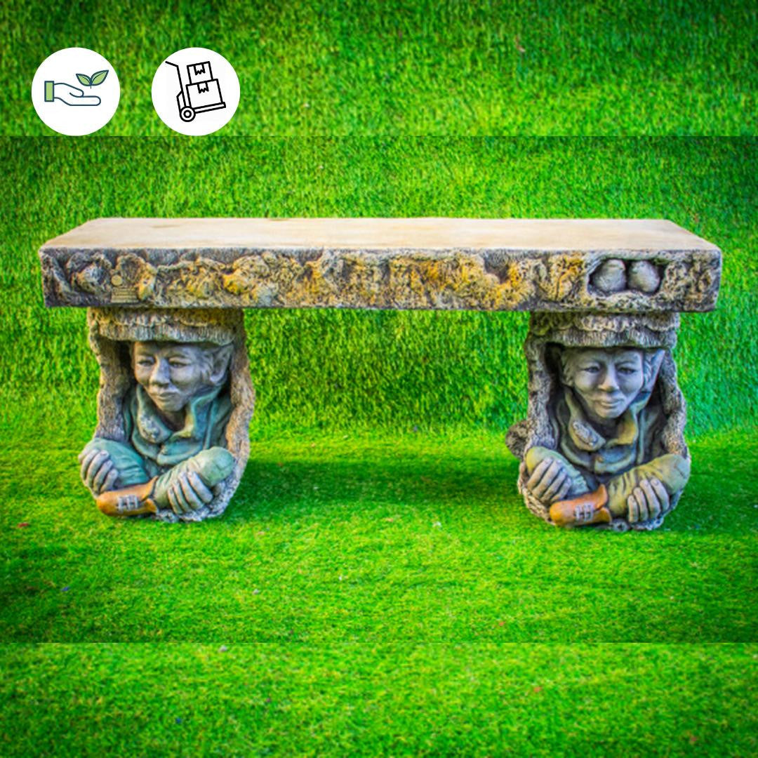 Pixie Goblin Magical Garden Bench