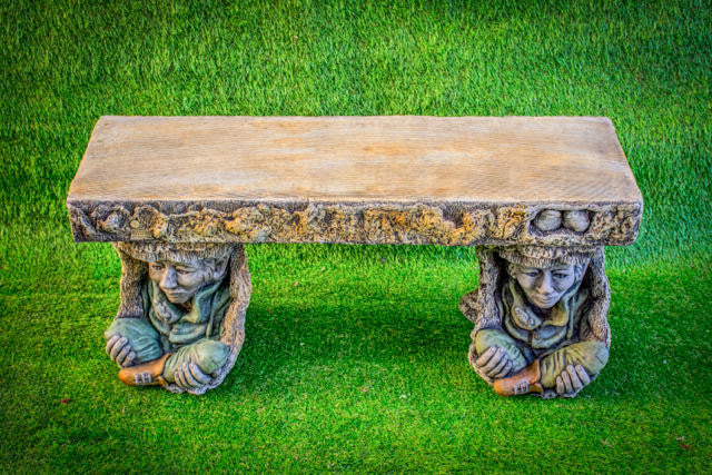 Pixie Goblin Magical Garden Bench