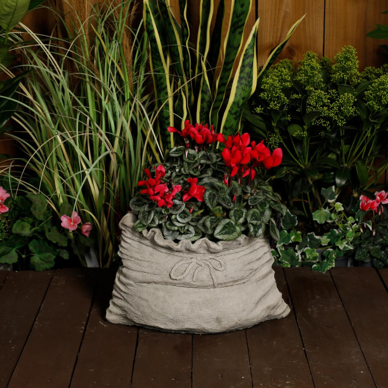 Sack design Stone cast Plant Pot Bag Planter