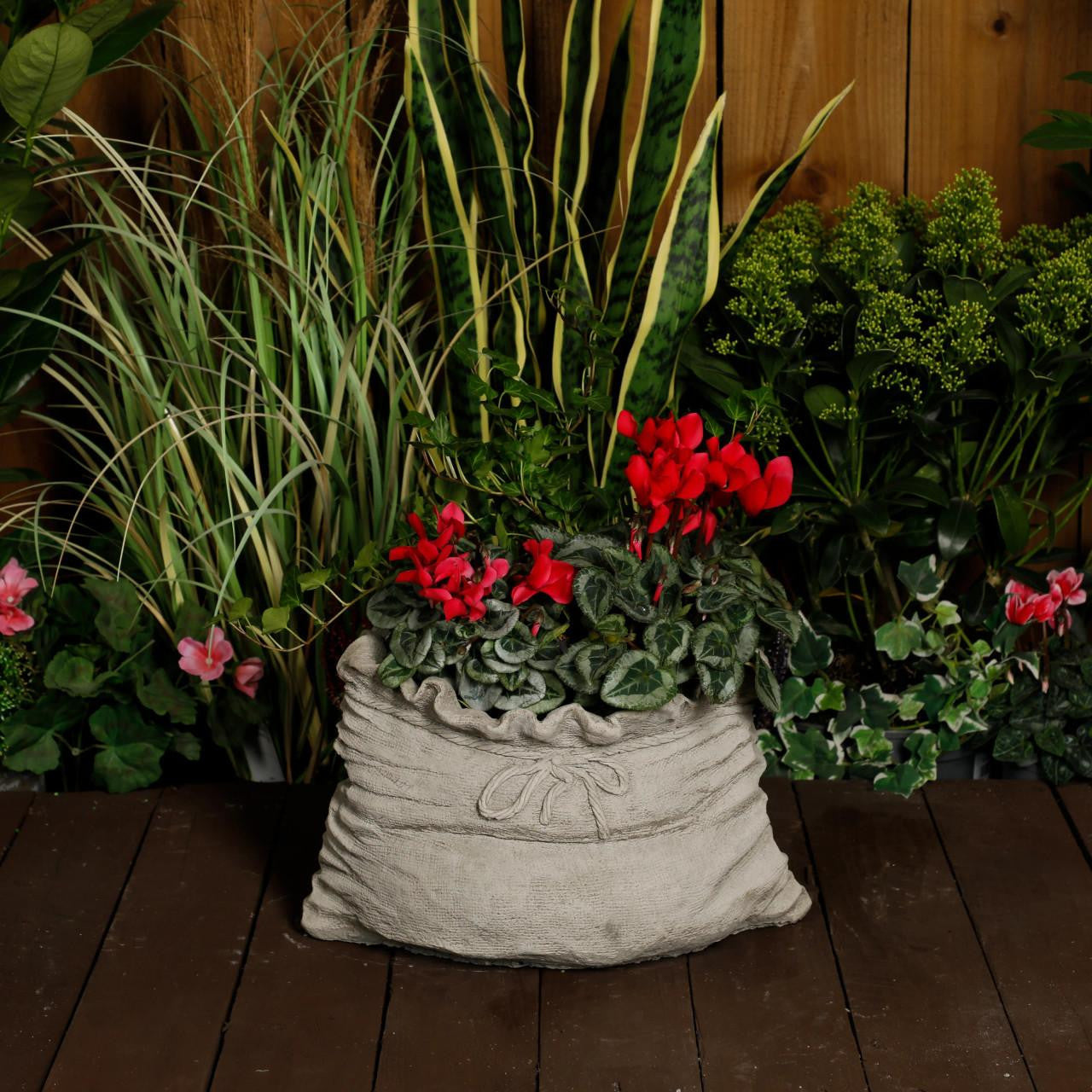 Sack design Stone cast Plant Pot Bag Planter