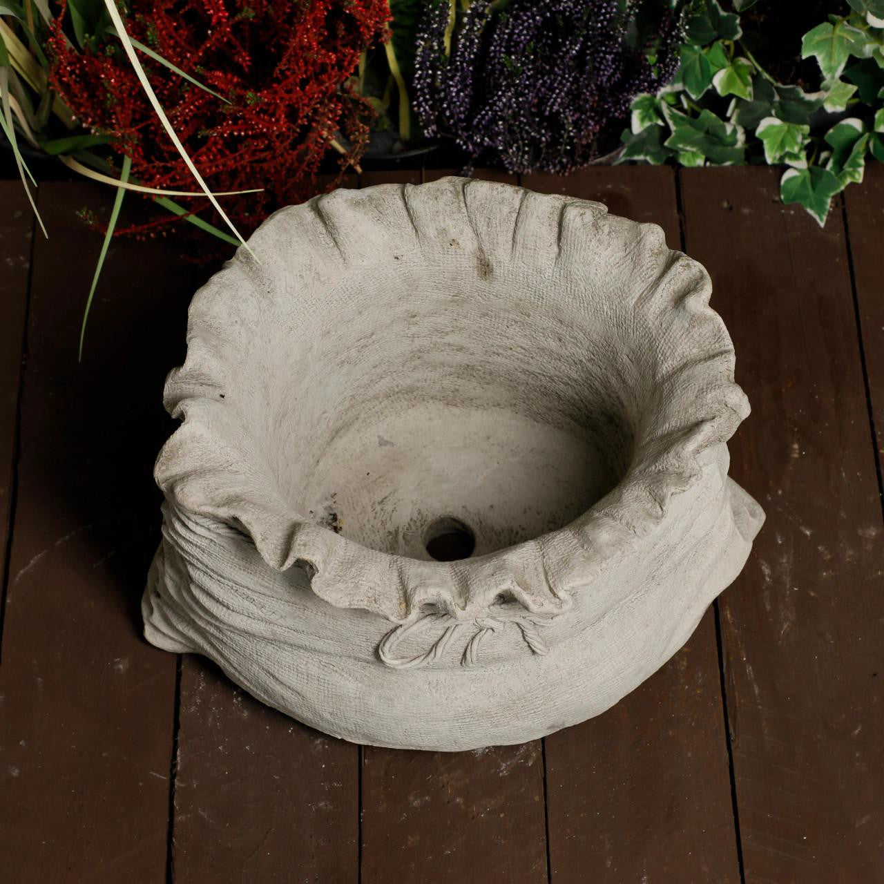 Sack design Stone cast Plant Pot Bag Planter