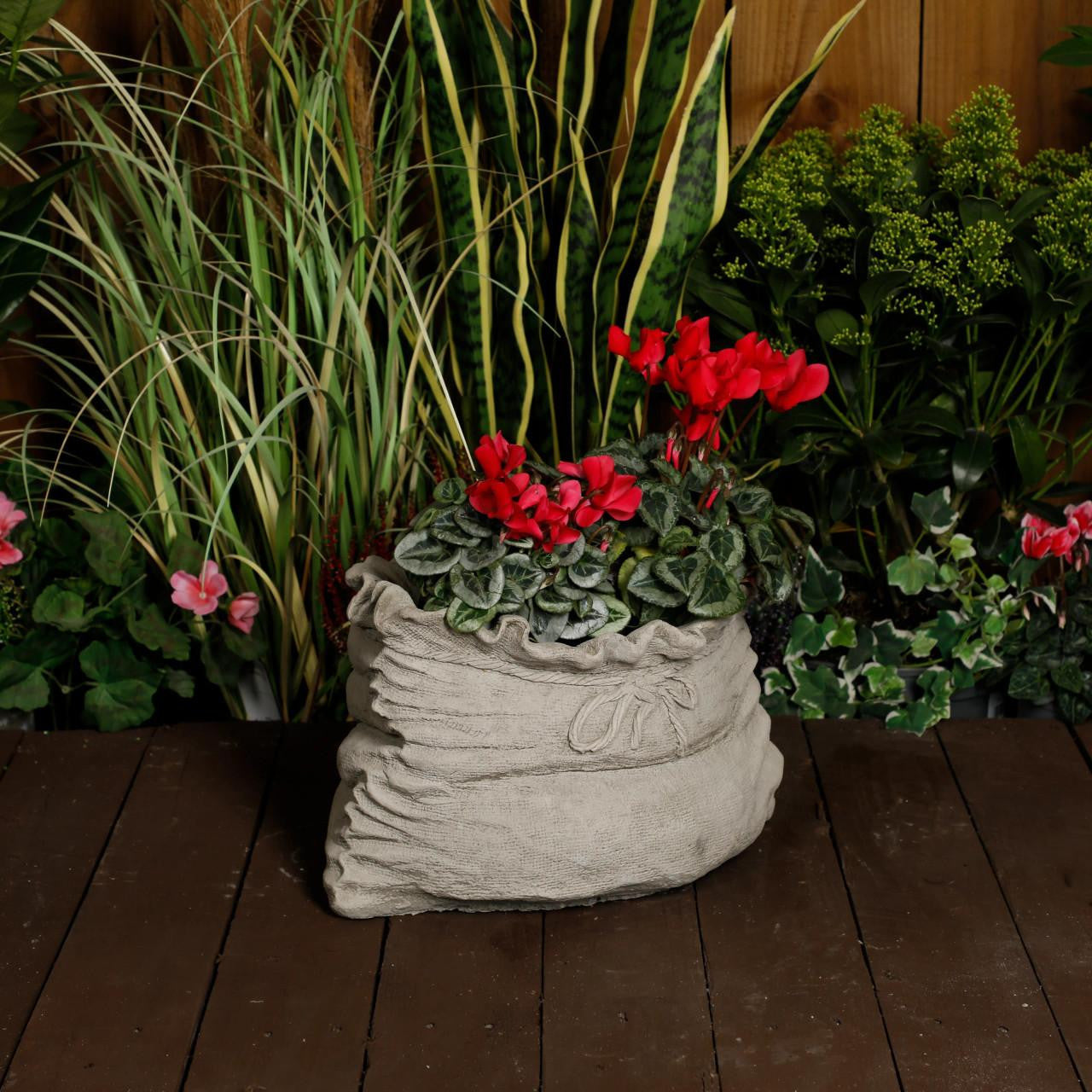 Sack design Stone cast Plant Pot Bag Planter