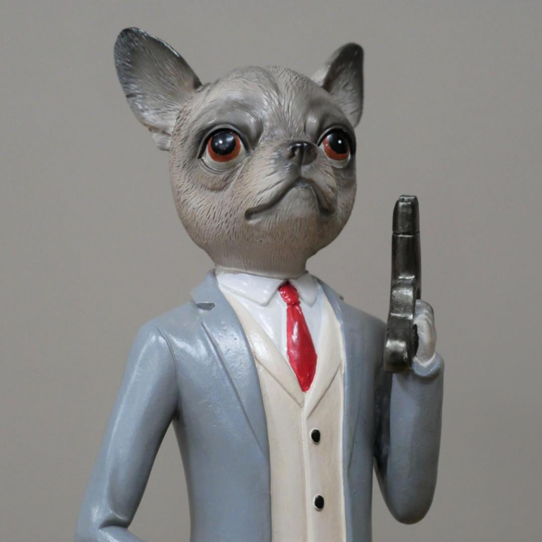 Set Of 3 K9 Agents Figure Home Decor Ornaments