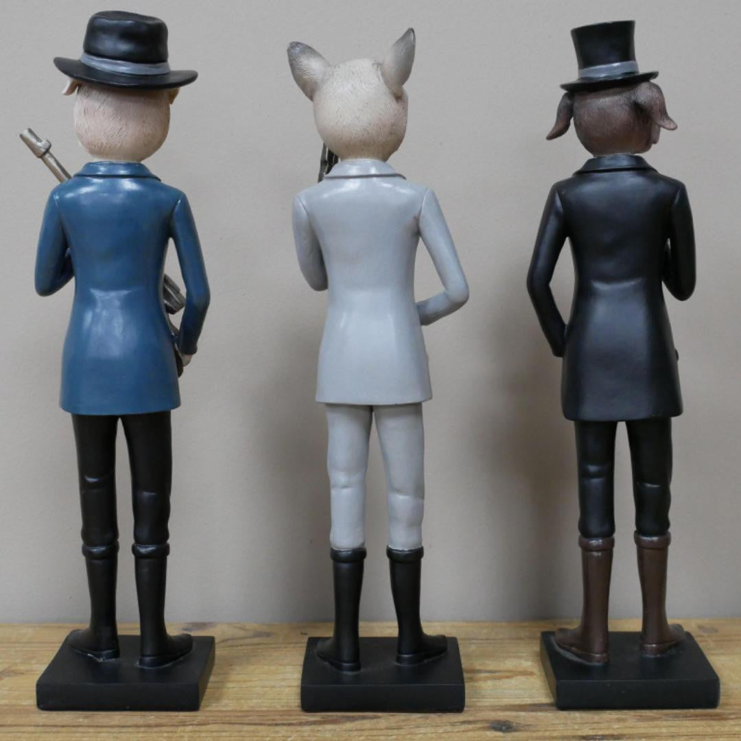 Set Of 3 K9 Agents Figure Home Decor Ornaments