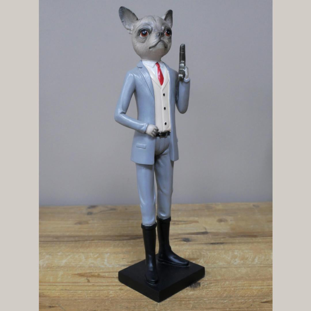 Set Of 3 K9 Agents Figure Home Decor Ornaments
