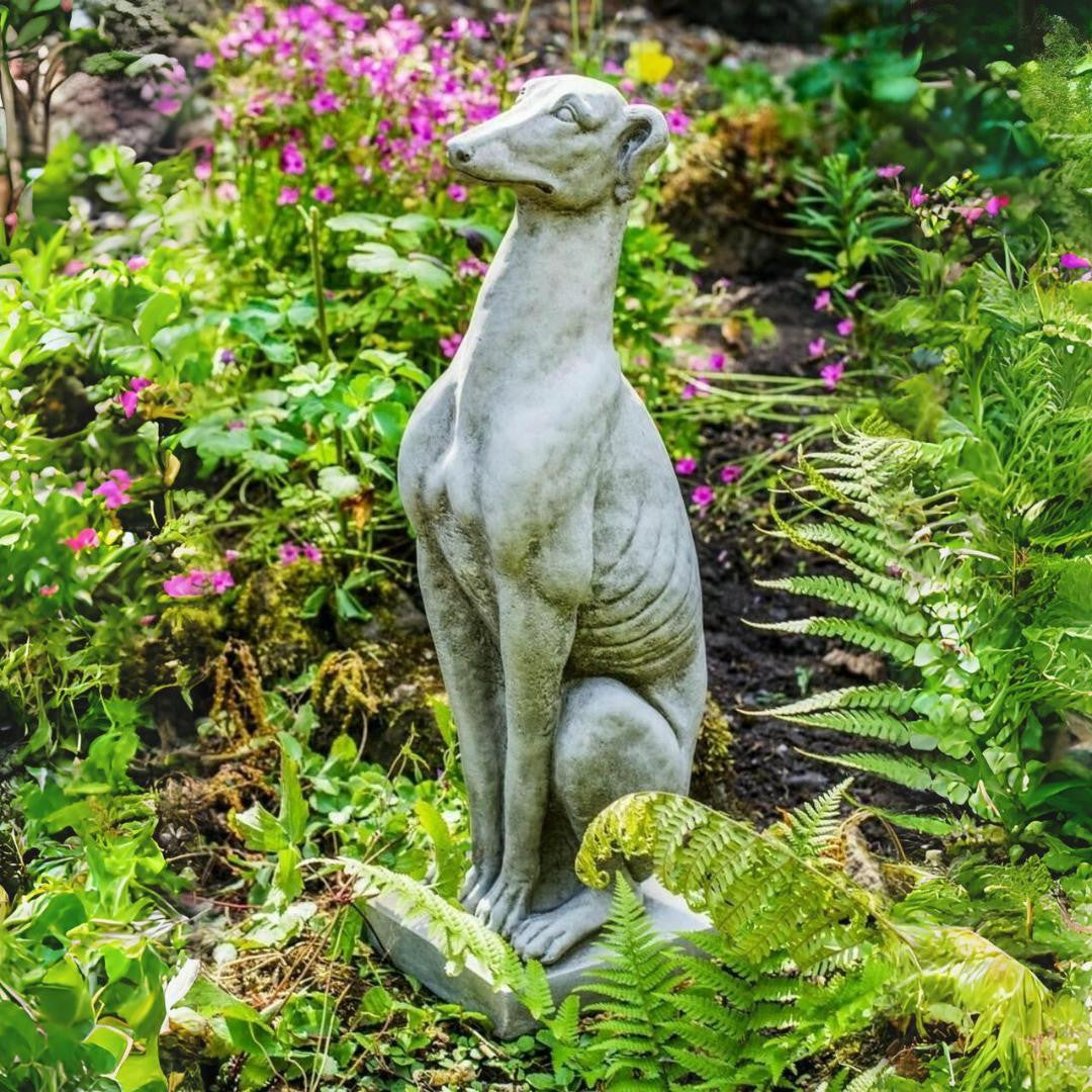 Single Whippet Dog Statue