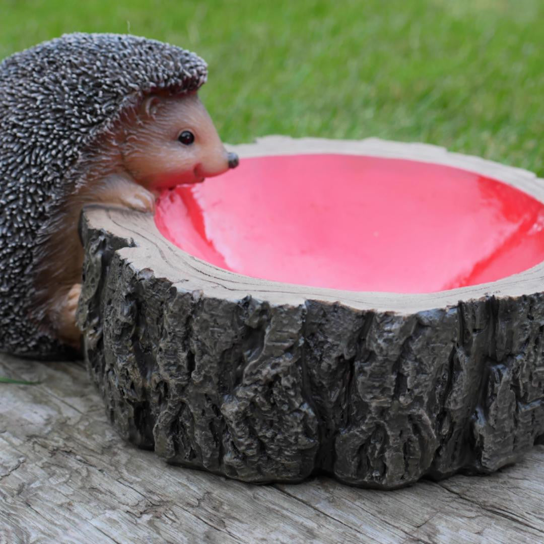 Small Adorable Hedgehog Bird Feeder