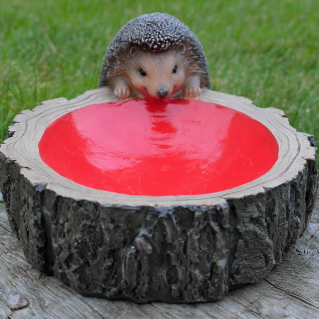 Small Adorable Hedgehog Bird Feeder