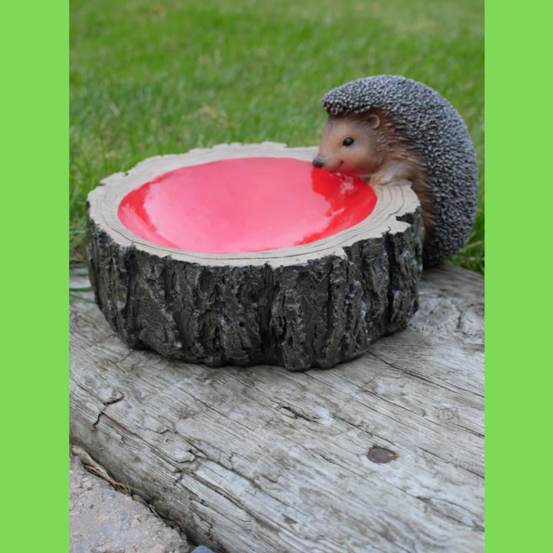 Small Adorable Hedgehog Bird Feeder