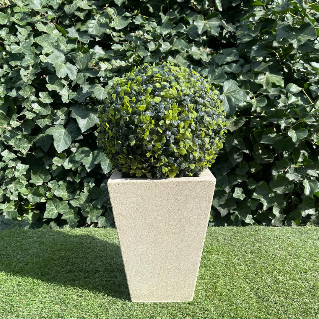 Small Sandstone Classic Square Greek Style Planter