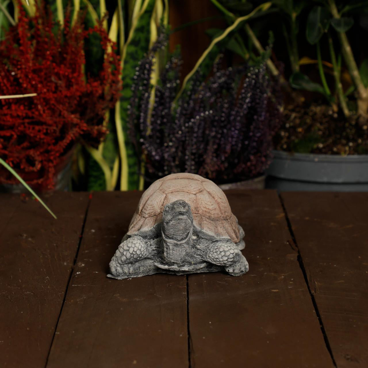 Small Stone Cast Tortoise Garden Ornament