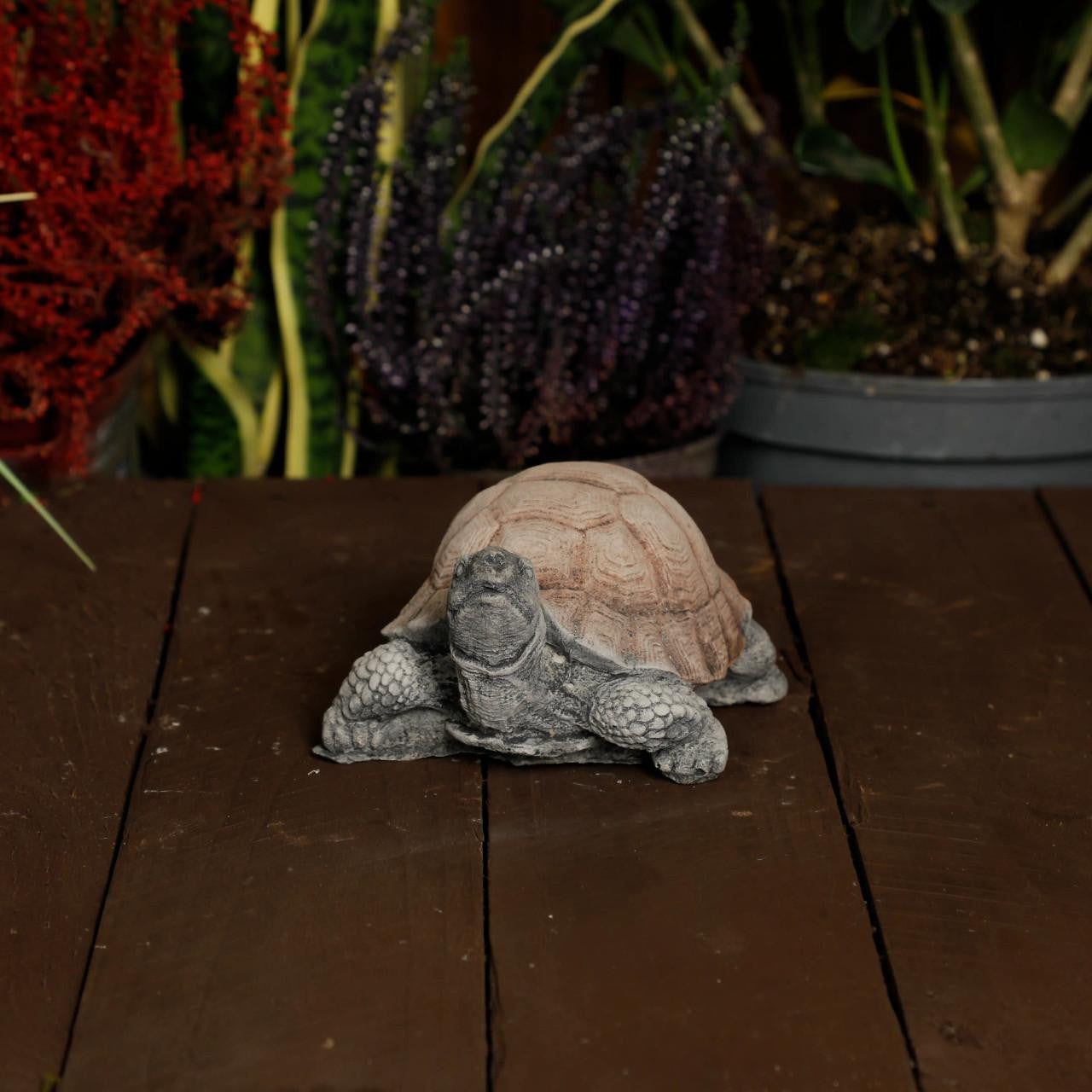 Small Stone Cast Tortoise Garden Ornament