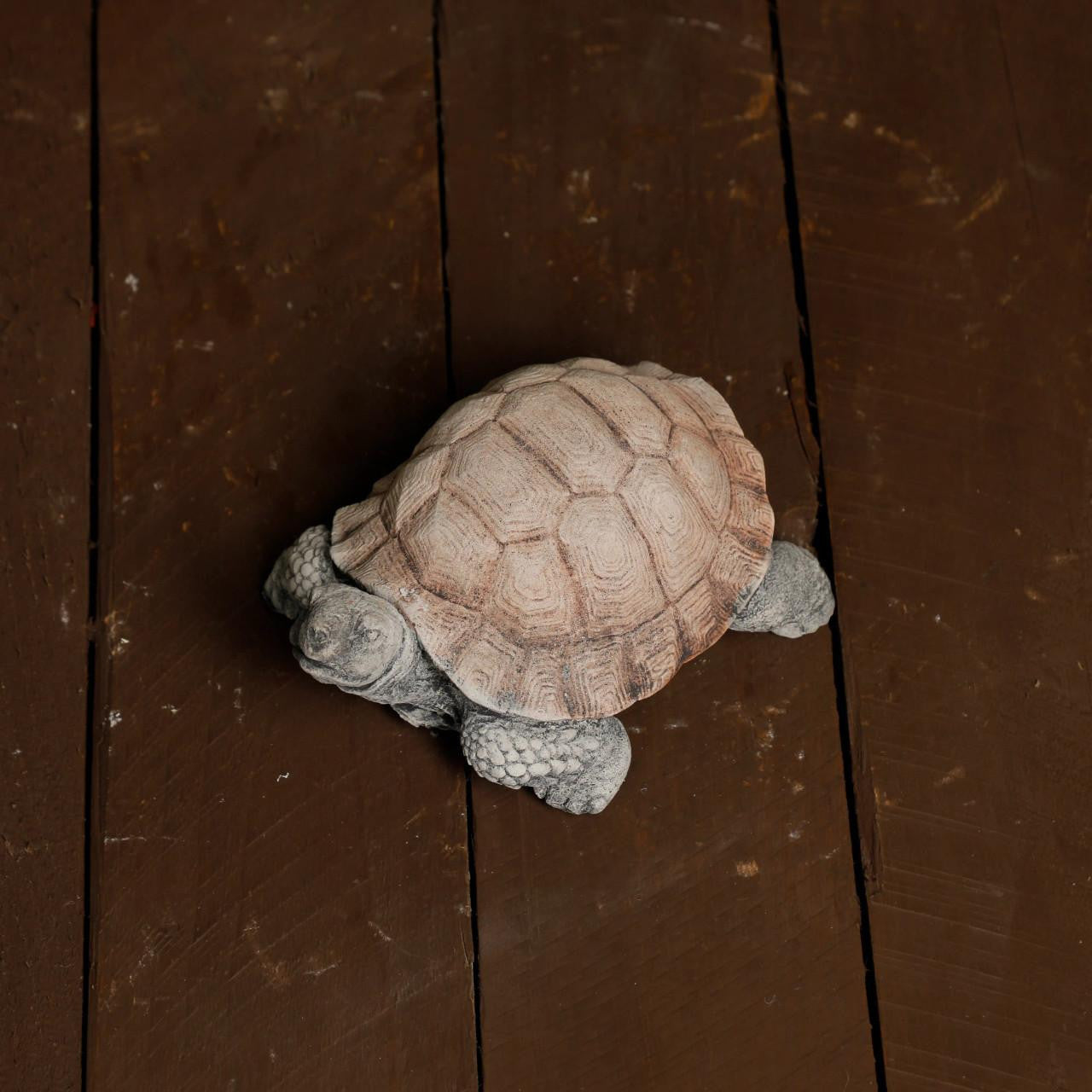 Small Stone Cast Tortoise Garden Ornament