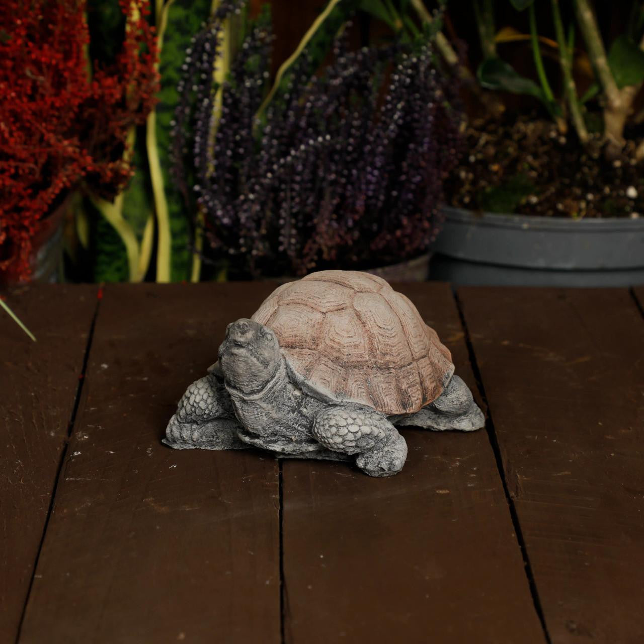 Small Stone Cast Tortoise Garden Ornament