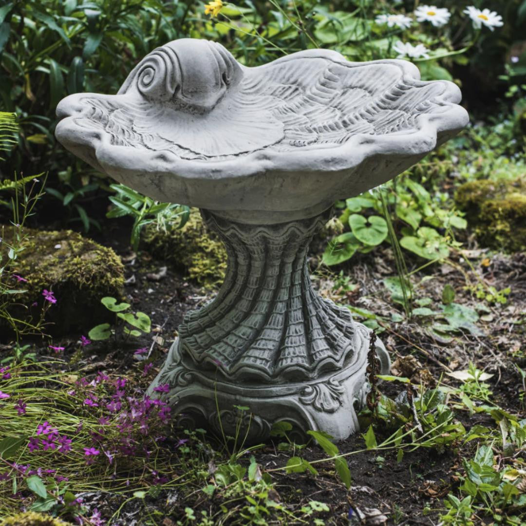 Spiral Design Birdbath