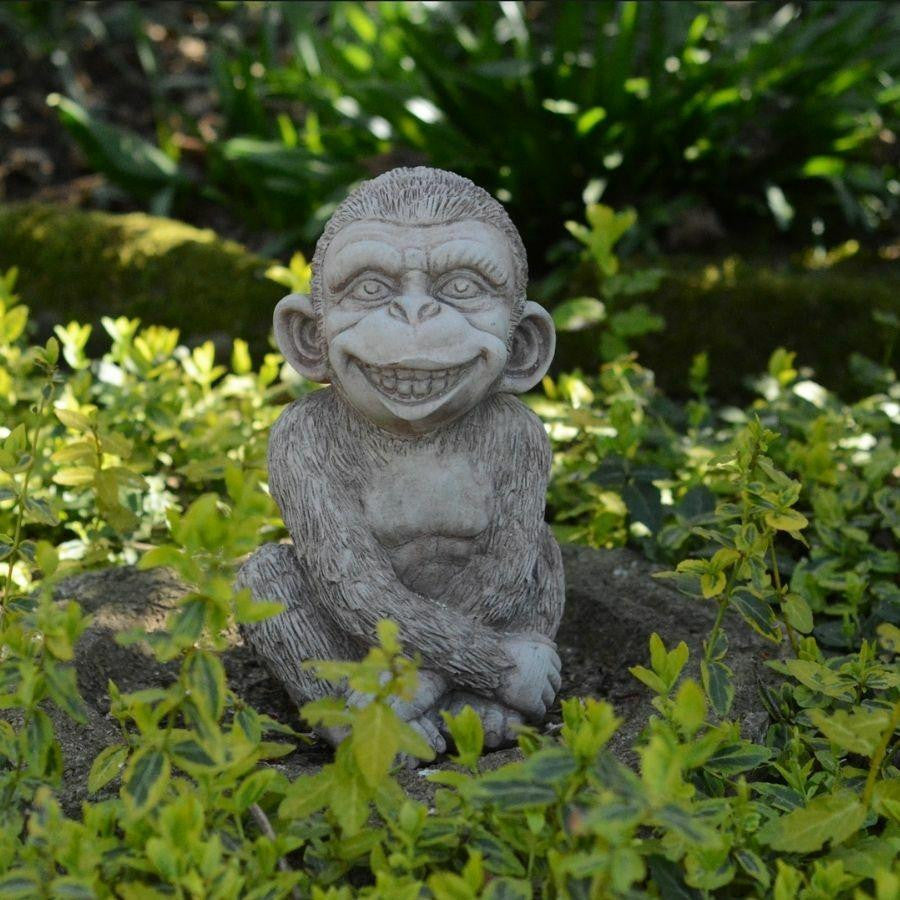Stone cast Cheeky Monkey sculpture
