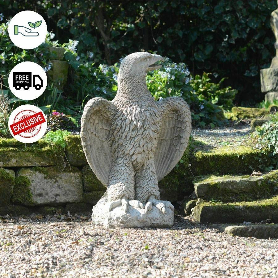 Stone Cast Giant Eagle Statue