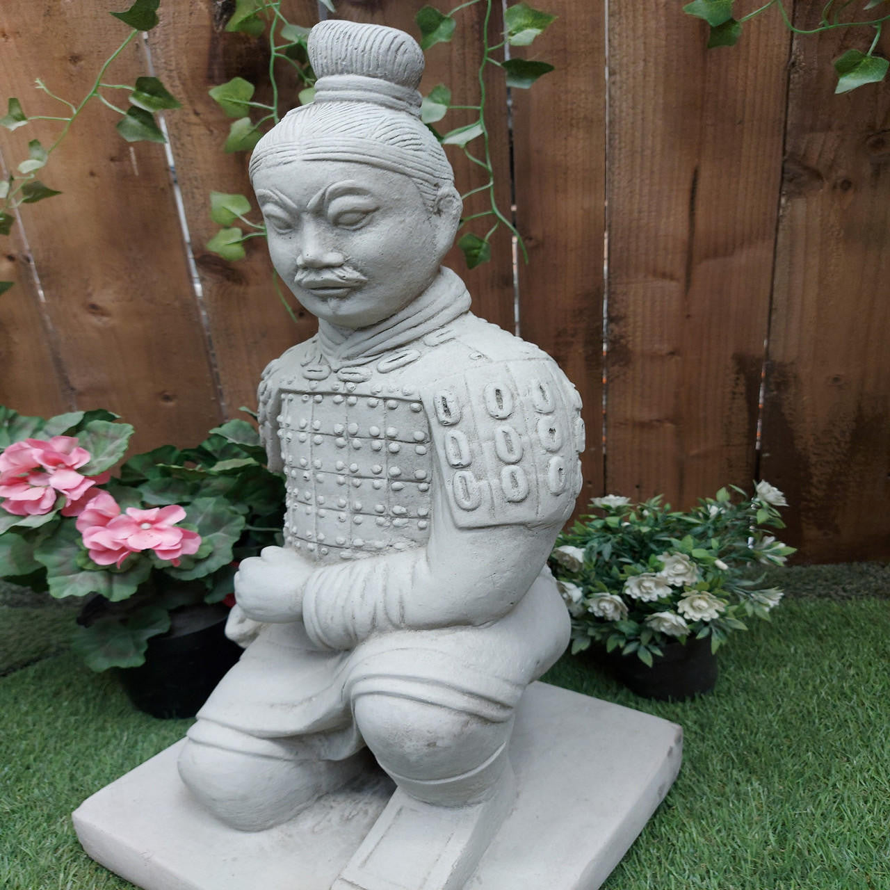 Stone Cast Japanese Samurai Garden Ornament Male Statue Chinese Statue