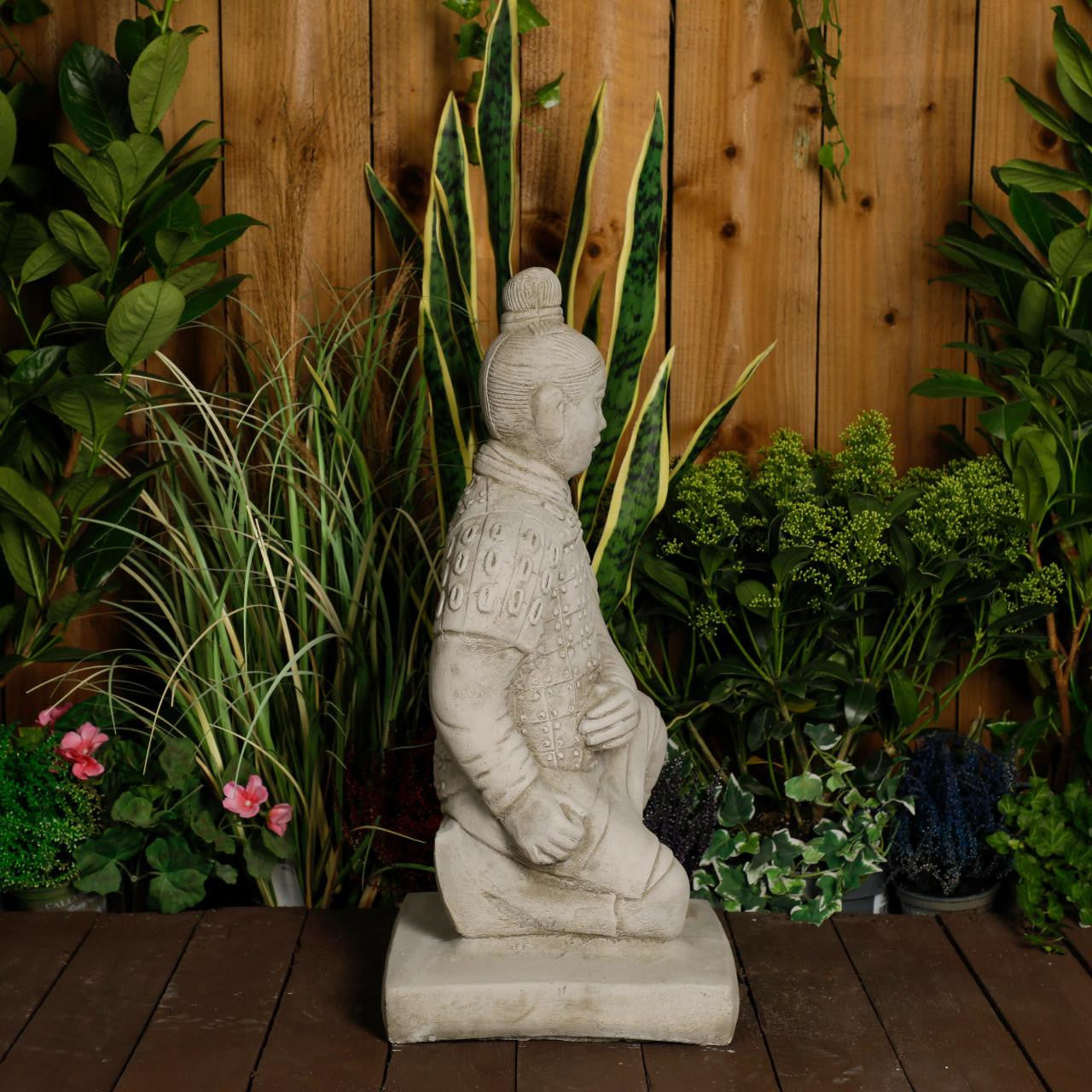 Stone Cast Japanese Samurai Garden Ornament