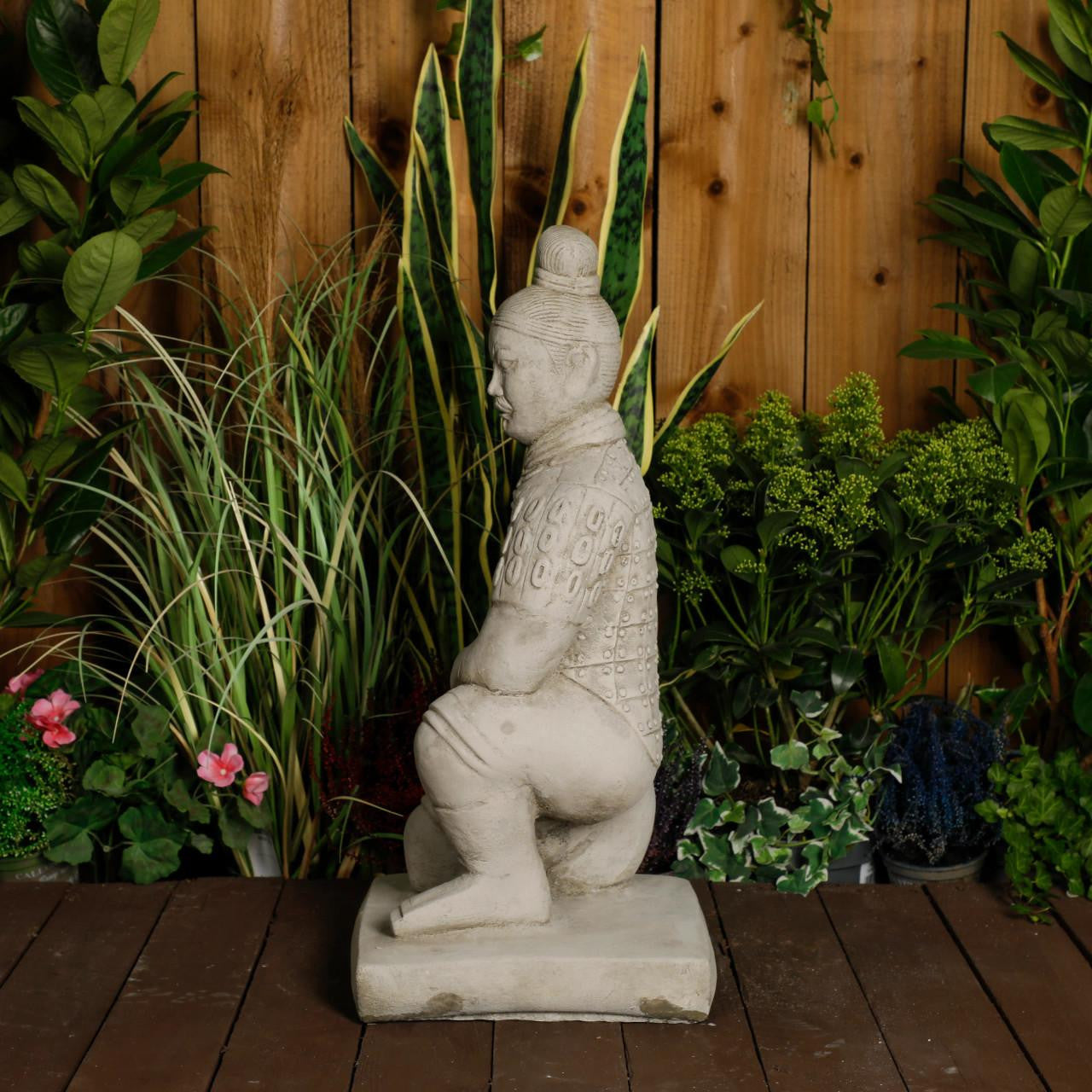 Stone Cast Japanese Samurai Garden Ornament
