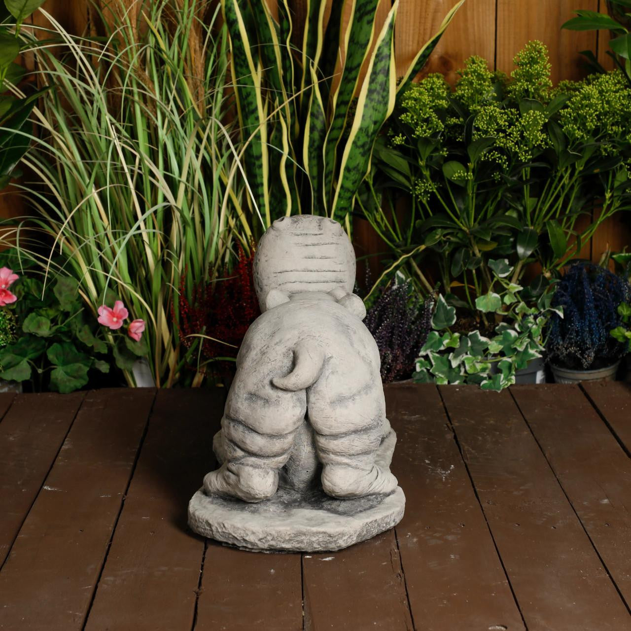 Stone Cast Large Hippo Ornament